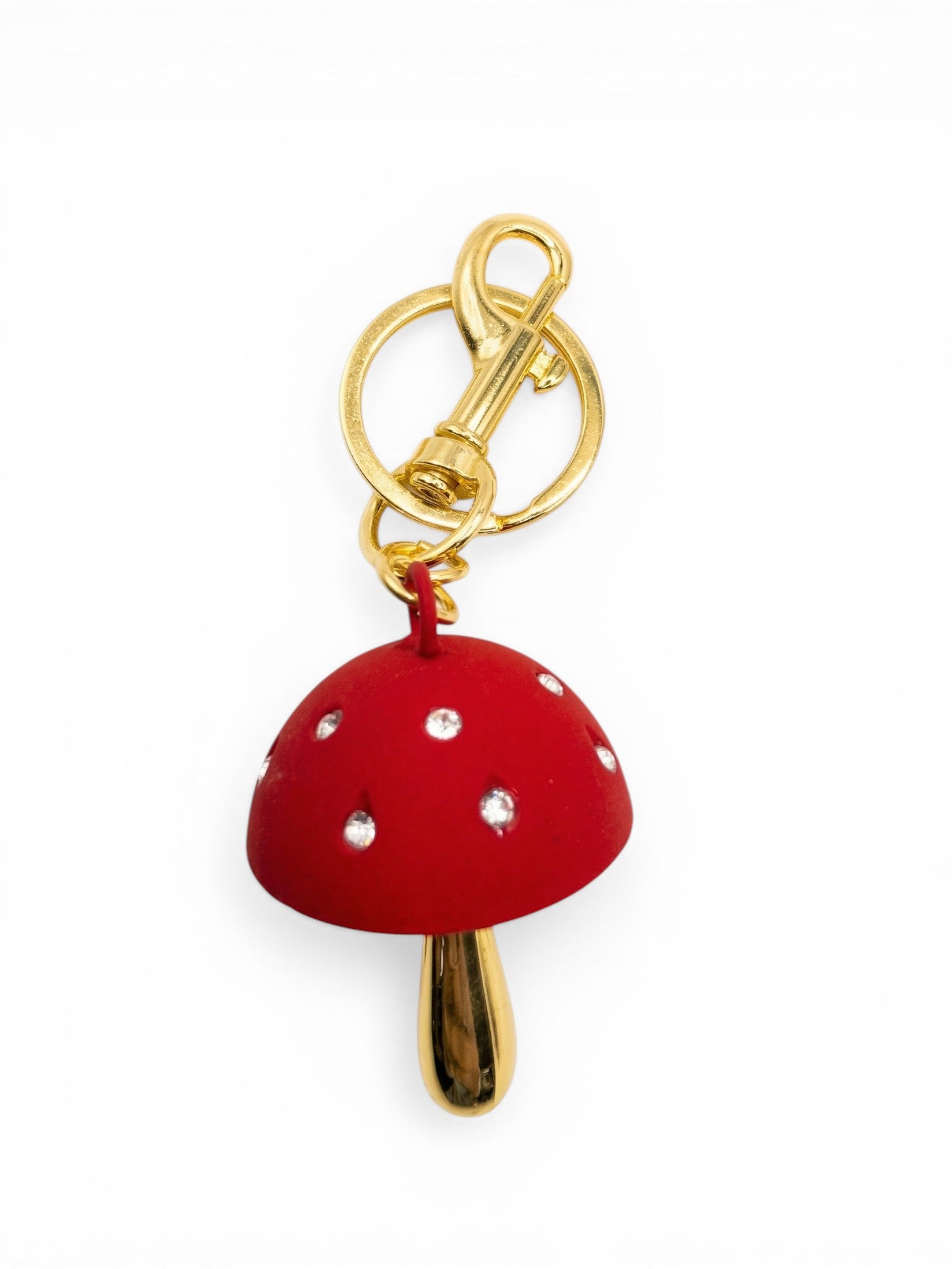 Rhinestone Mushroom Charm