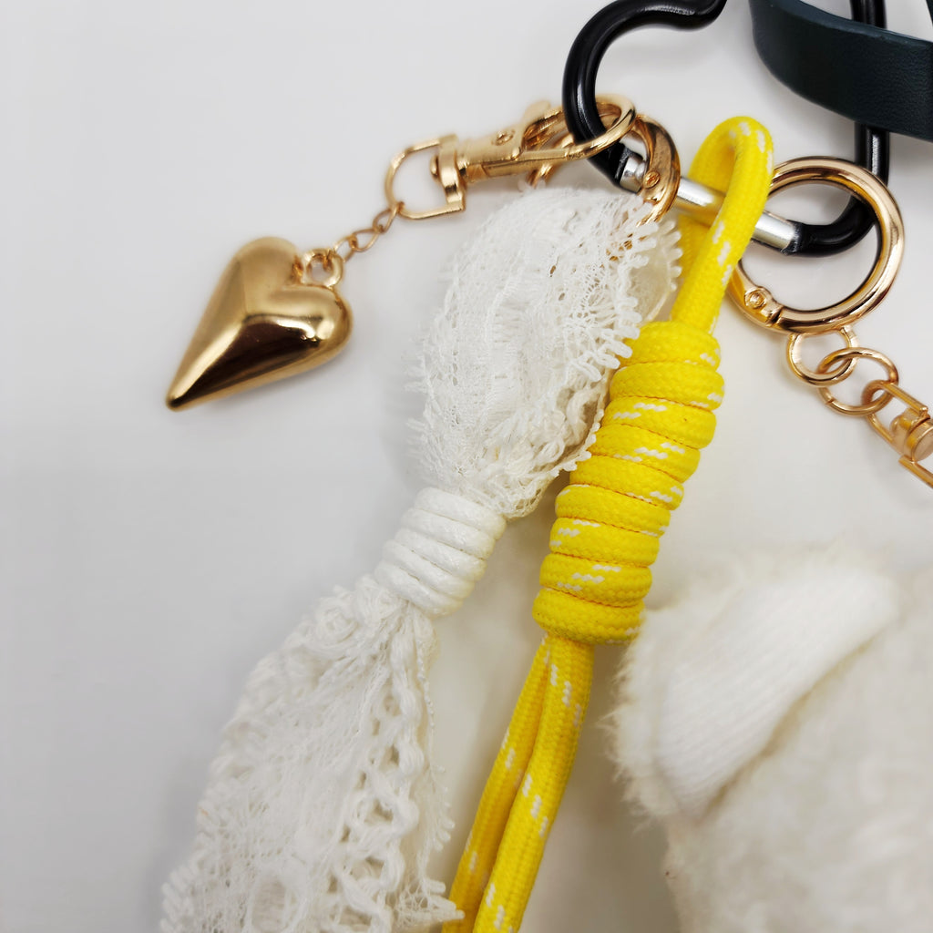 Sweetheart Shaggy Teddy & Cherry Charm Stack