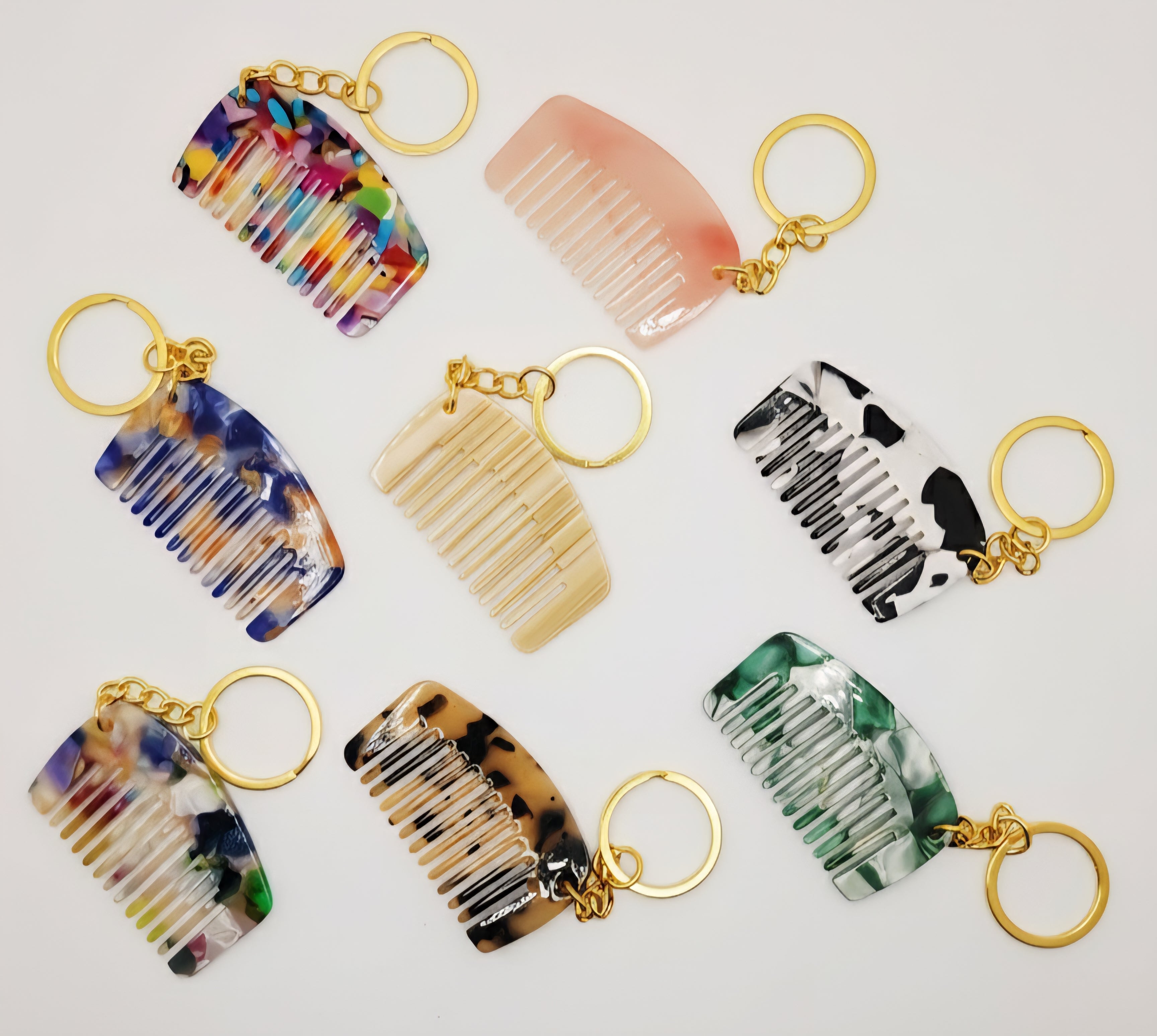 Mini Keychain Hair Comb