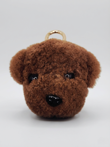 Curly Faux-Fur Dog Bag Charm