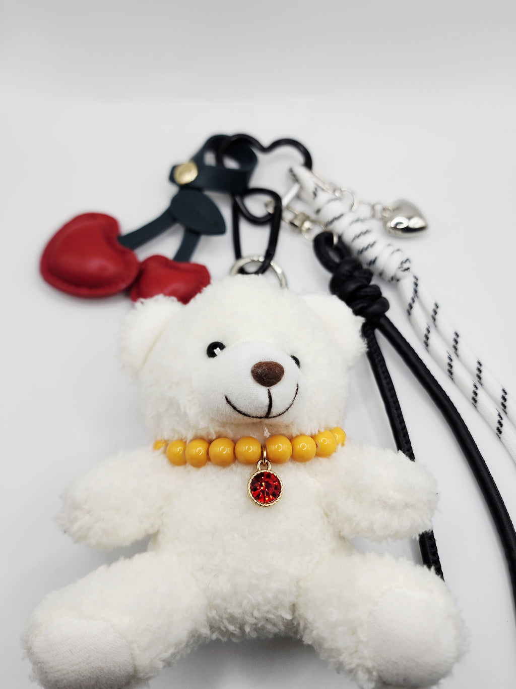 Cherry Pop Plushie Bag Charm Stack